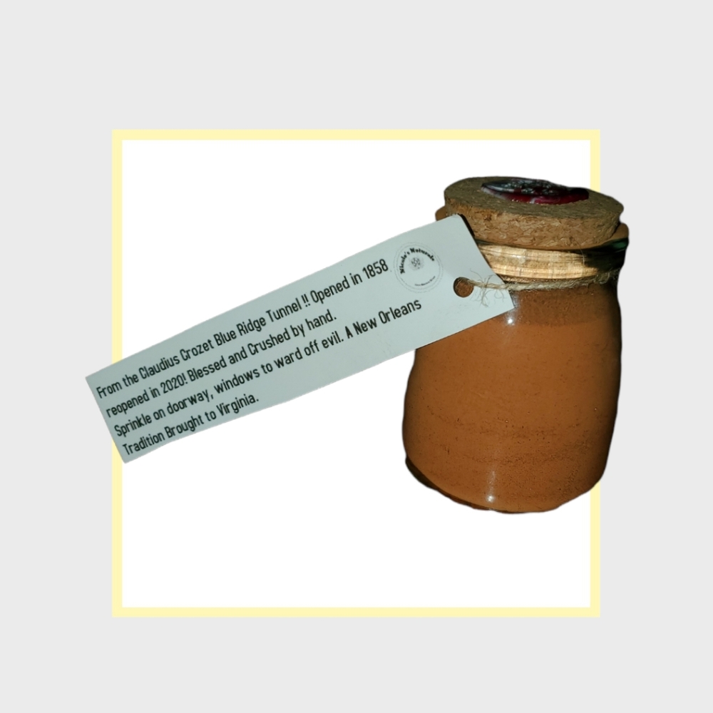 Large Brick Dust Vial / Jar 🧱 for Protection